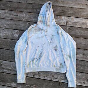John Elliot Tie Dye Knit Crewneck Sweater Hoodie - Size 3 Blue
